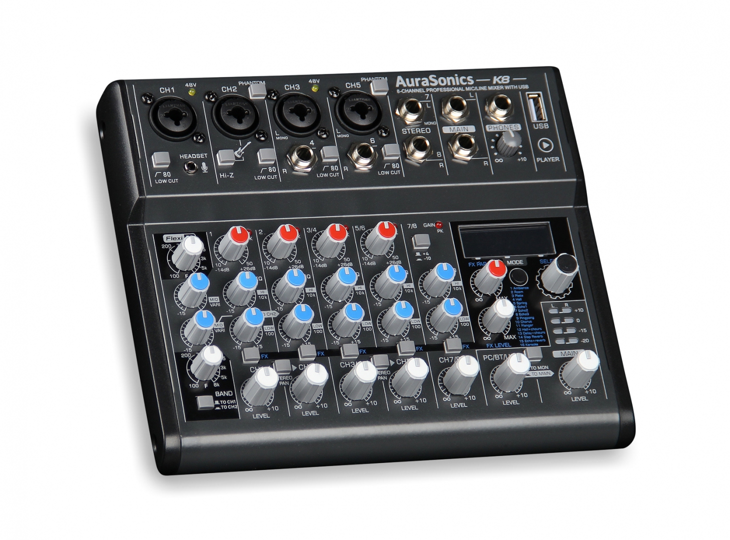 AuraSonics K8 компактный микшерный пульт в Кубинке