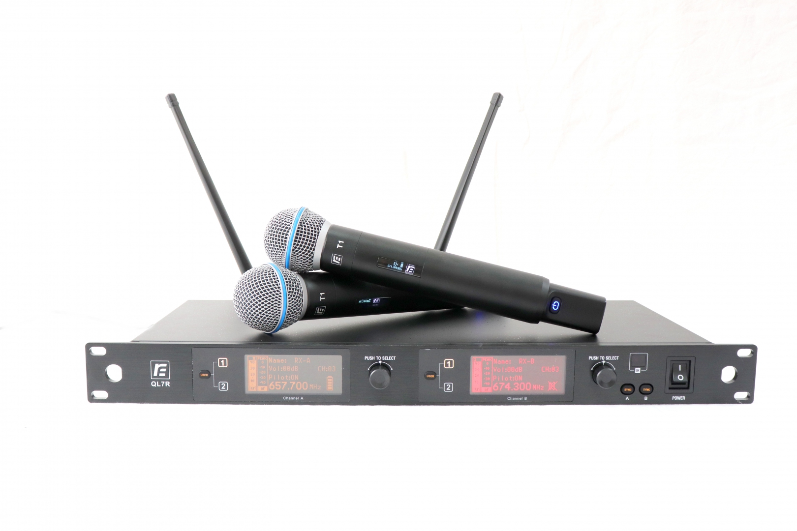RFIntell QL7R/T1-B 720,500-754,000 МГц 2-канальная радиосистема с 2-мя ручными микрофонами в Кубинке
