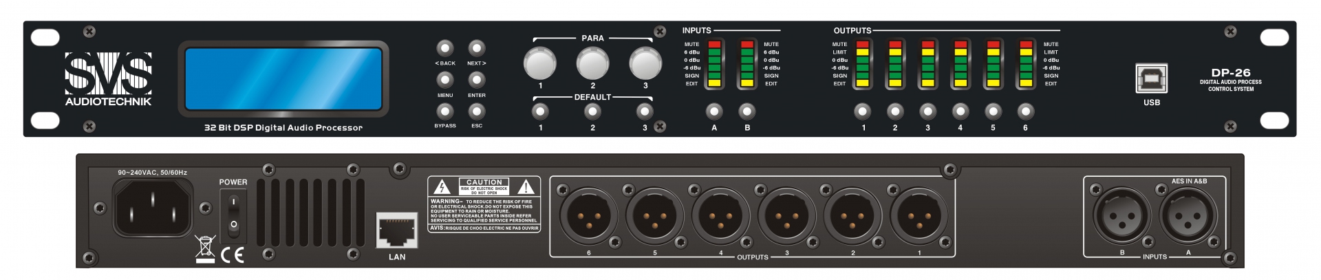 SVS Audiotechnik DP-26 Цифровой процессор: 2 входа 6 выходов в Кубинке