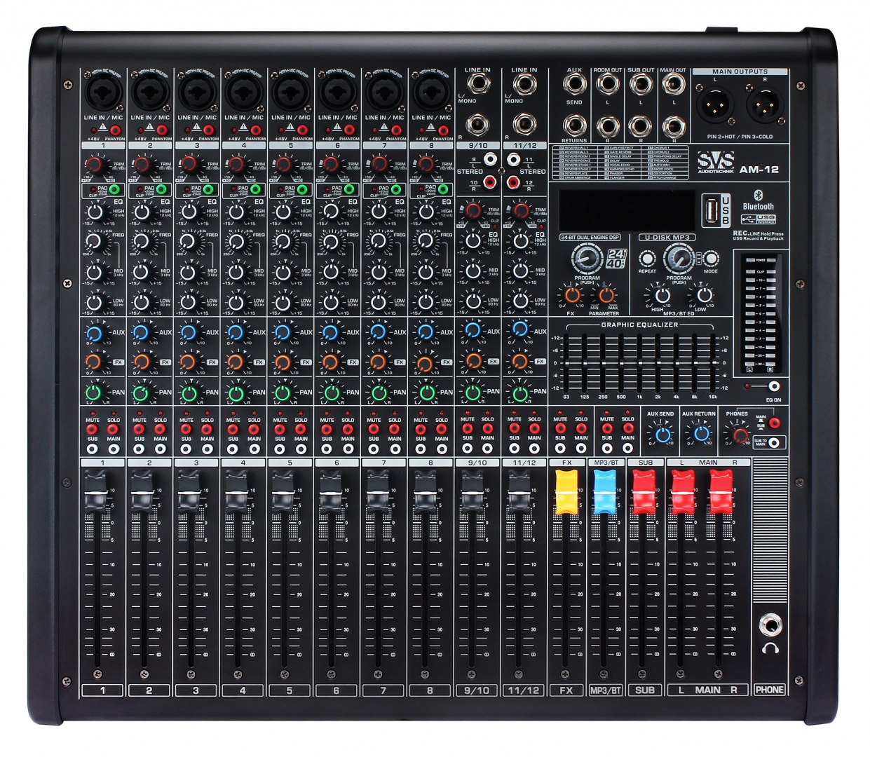 SVS Audiotechnik mixers AM-12 Микшерный пульт аналоговый, 12-канальный в Кубинке